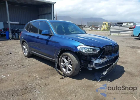 2021 BMW X3 Sdrive30I z USA, uszkodzony, nr VIN 5UXTY3C08M9E91116